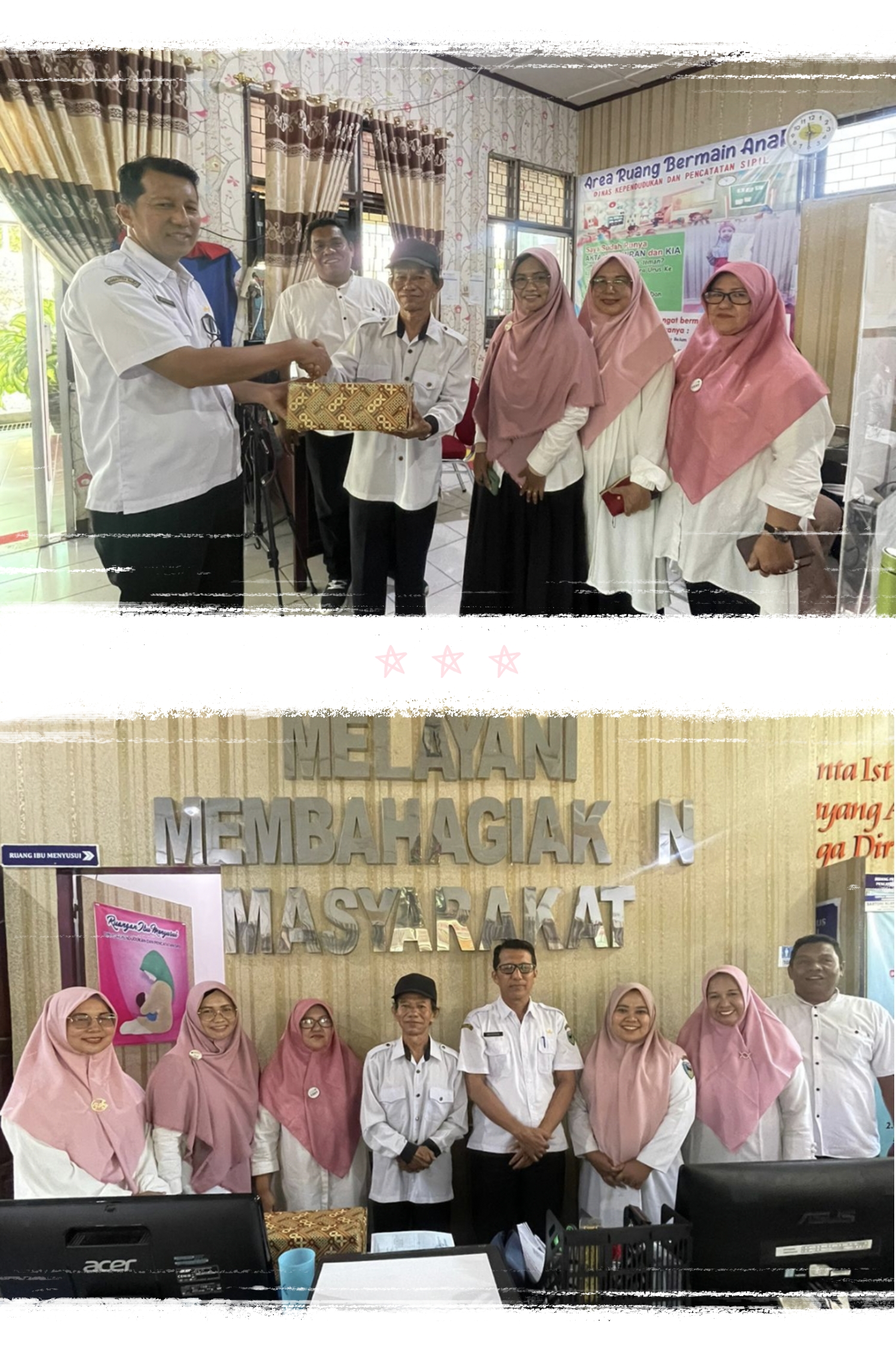 DUKCAPIL KAB. PESISIR SELATAN SAMPAIKAN PERPISAHAN PURNA TUGAS KEPALA UKL KEC. BAB TAPAN