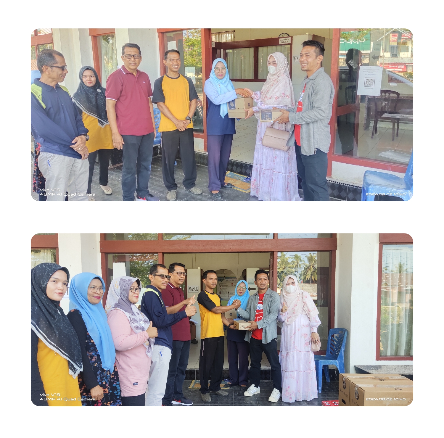 TERIMA BANTUAN ALAT ADMINDUK DARI ANGGOTA DPRD KAB. PESSEL (IBU SKD)