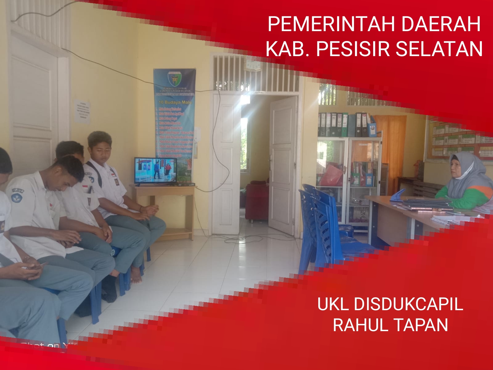 PROSES PEREKAMAN KTP-EL DI UKL DISDUKCAPIL KEC. RAHUL TAPAN