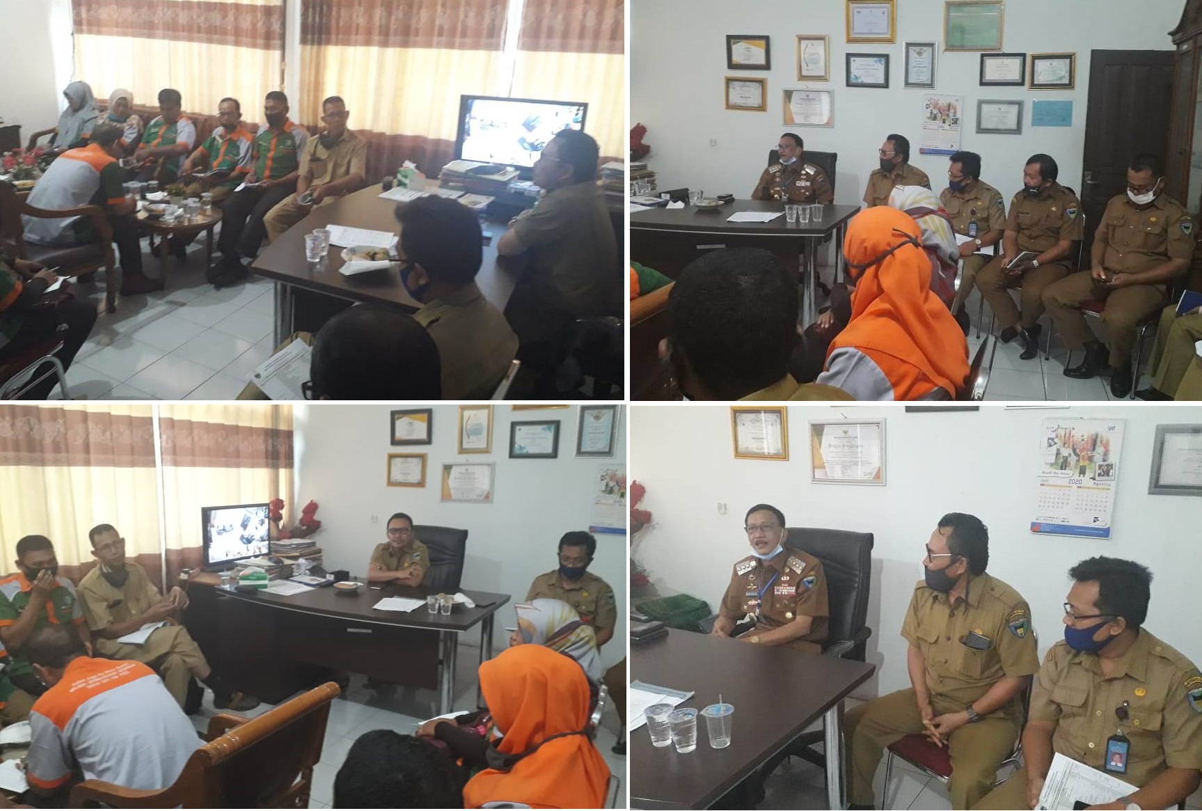 BUPATI HADIRI RAKOR BULANAN UKL DISDUKCAPIL