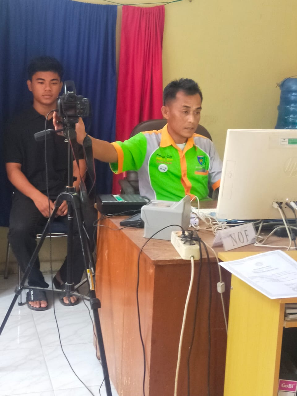 PEREKAMAN KTP-el PEMULA  DI UKL KECAMATAN IV JURAI 