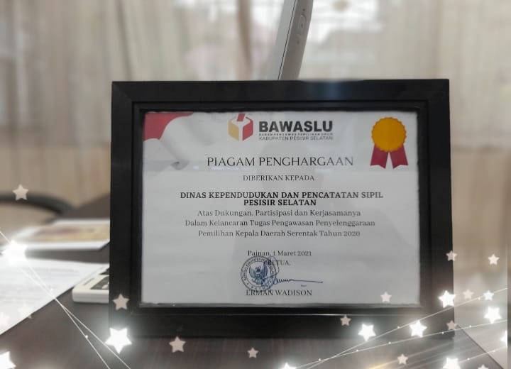 LAGI, DUKCAPIL PESSEL TERIMA PERHARGAAN