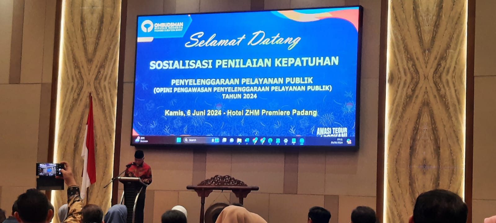 DUKCAPIL PESSEL MENGHADIRI KEGIATAN WORKSHOP PENILAIAN KEPATUHAN PENYELENGGARAAN PELAYANAN PUBLIK