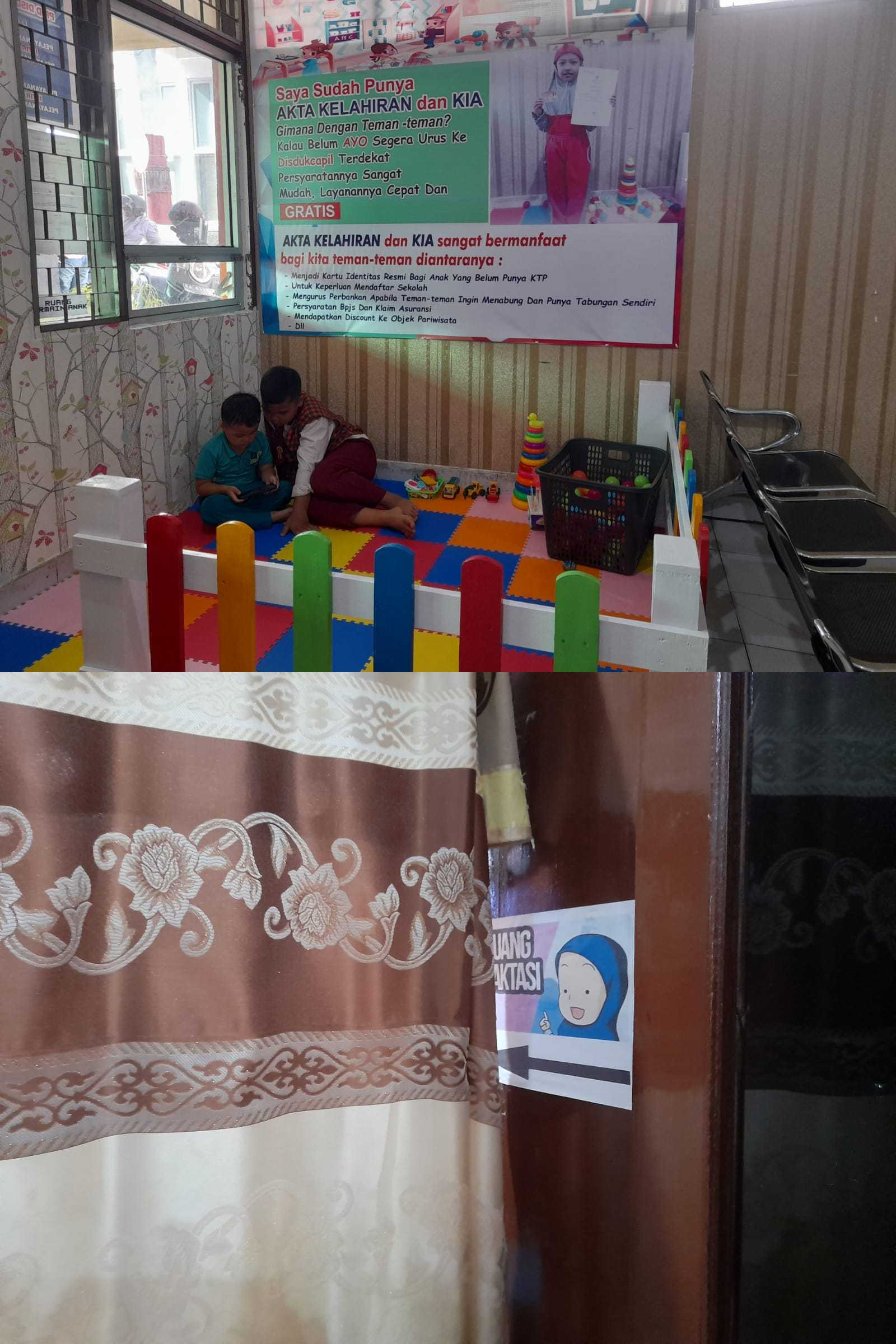 TINGKATKAN PELAYANAN DUKCAPIL PESSEL SIAPKAN RUANG BERMAIN ANAK DAN LAKTASI