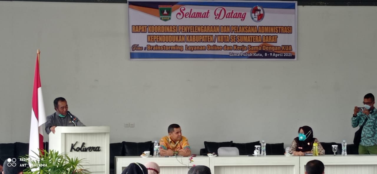 RAKOR DUKCAPIL SE SUMATERA BARAT TAHUN 2021