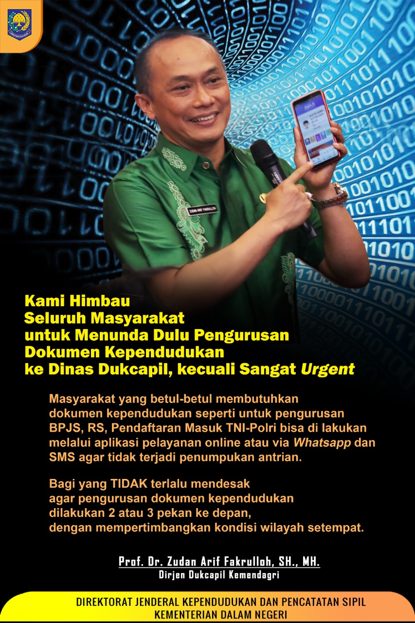 KEMENTERIAN DALAM NEGERI DIRJEN KEPENDUDUKAN DAN PENCATATAN SIPIL REPUBLIK INDONESIA 